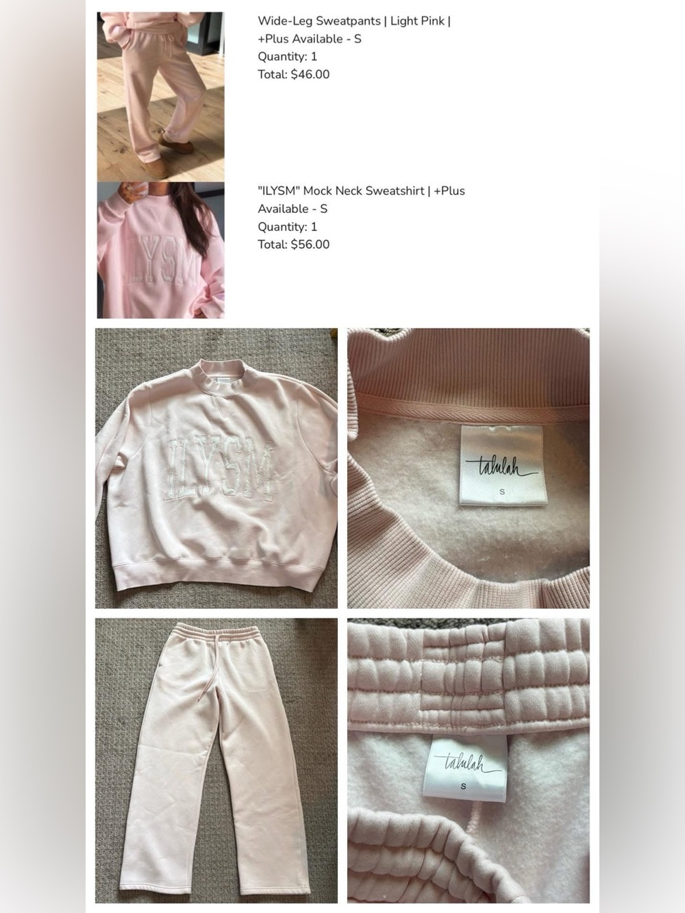 talulah ILYSM pink set 🎀
